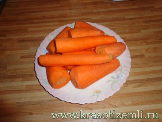 почистить морковь